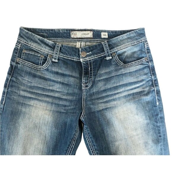 BKE Denim Buckle Harper Bootcut Jeans 36L - Picture 4 of 11